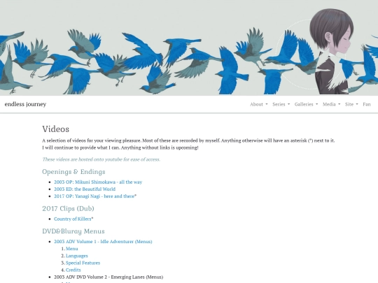 videos screenshot