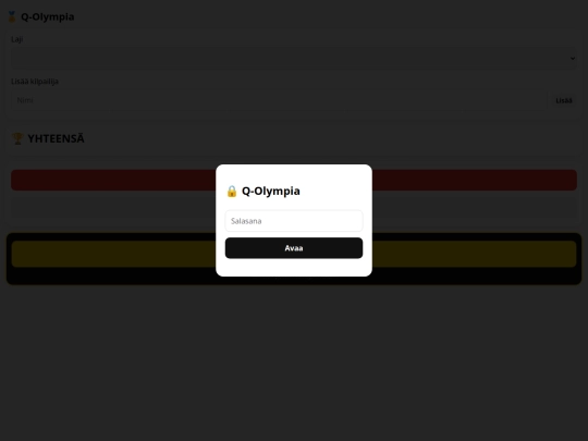 olympiapistelaskuri screenshot