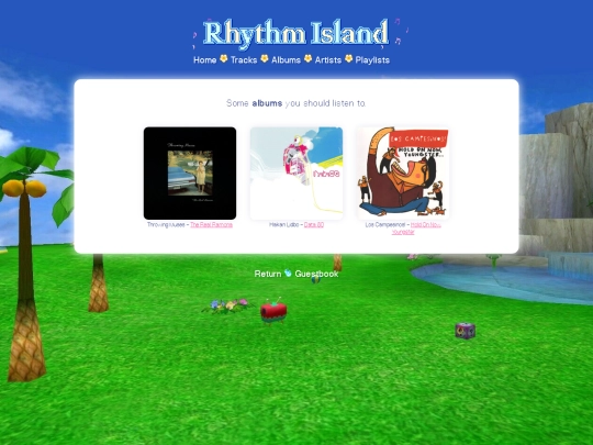 music/albums screenshot