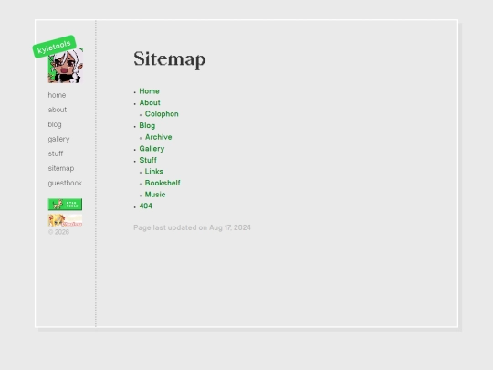 sitemap screenshot