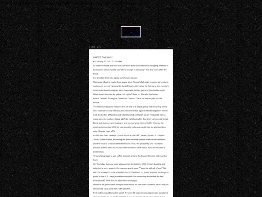 blog screenshot