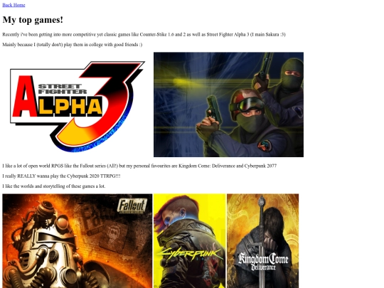 games screenshot