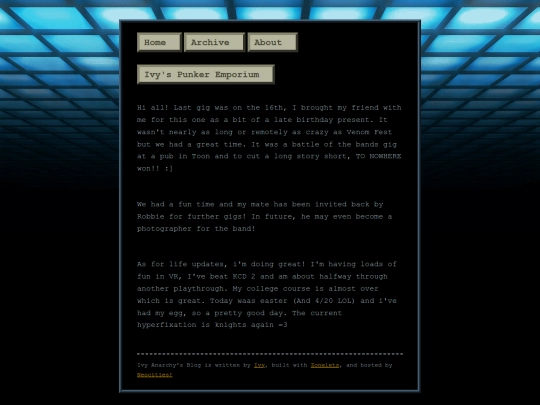 zonelets/posts/2025-04-20-Another-gig-and-other-updates! screenshot