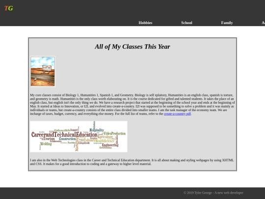 classes screenshot