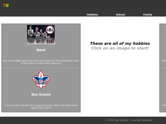 hobbies screenshot