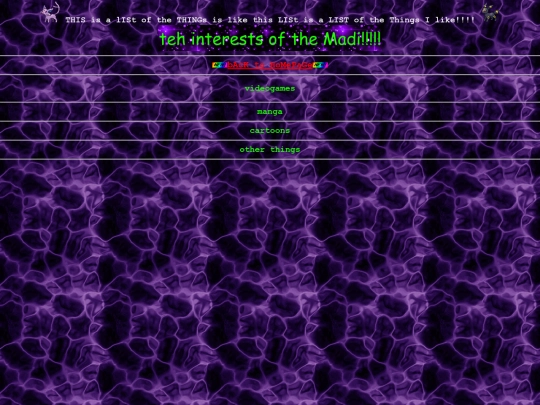interests screenshot