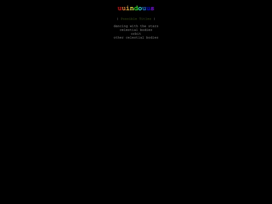 possibletitles screenshot