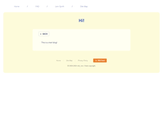 test-blog screenshot