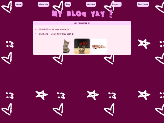 blog screenshot