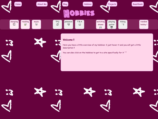 hobbies screenshot