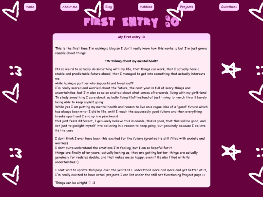 html/blogs/firstentry screenshot