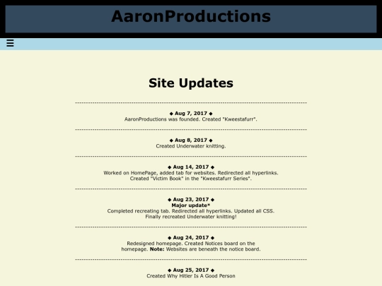 AaronProductions_Updates screenshot