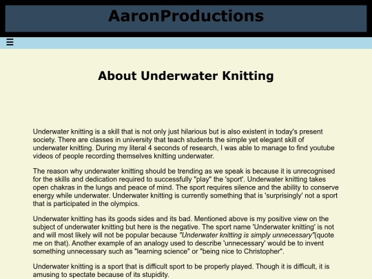 UnderWaterKnitting screenshot