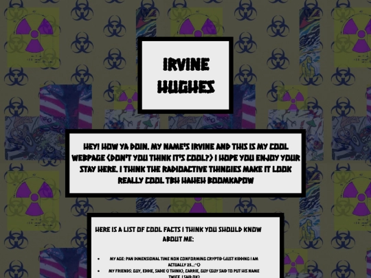 irvine images/irvinespage screenshot