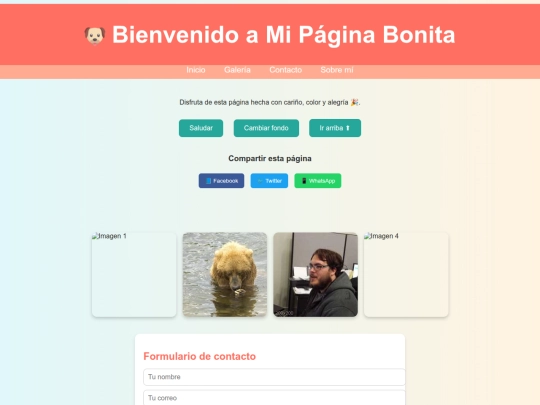 pagina web screenshot