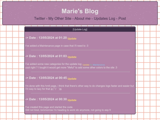 updatelog screenshot
