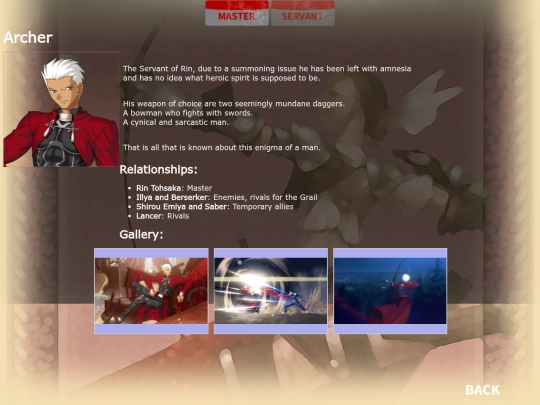 Fate/Stay Night/Characters/Archer screenshot