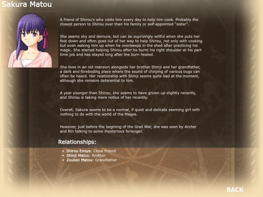 Fate/Stay Night/Characters/Sakura_Matou screenshot