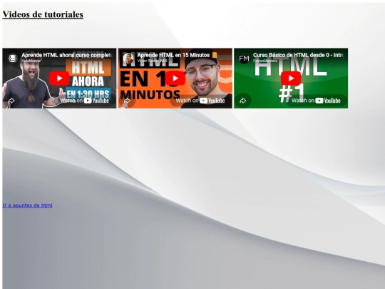 tutoriales screenshot