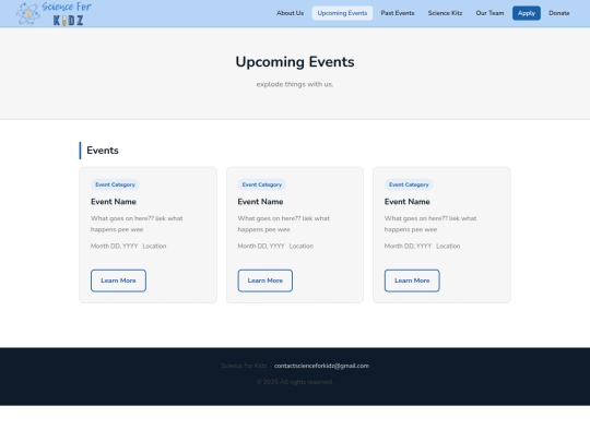 upcoming-events screenshot