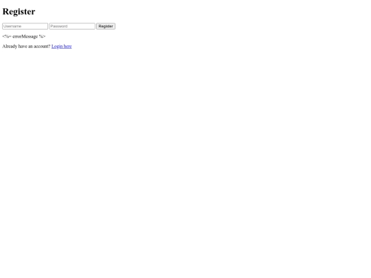 views/register screenshot