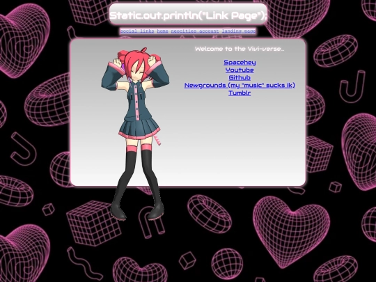 links screenshot