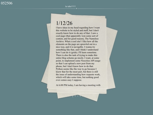 Pages/blog screenshot