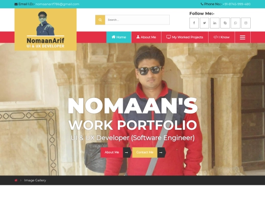 portfolio/image-gallery screenshot