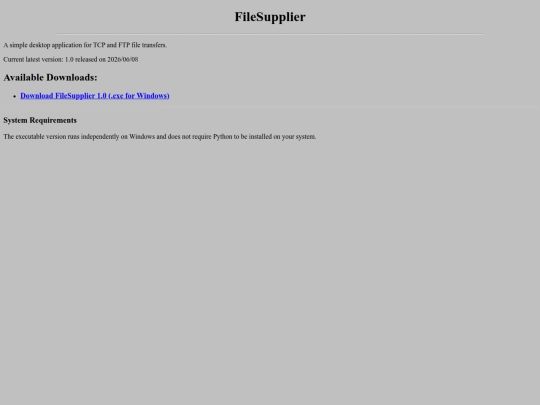index screenshot
