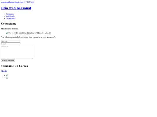 sitio web personal/contact screenshot