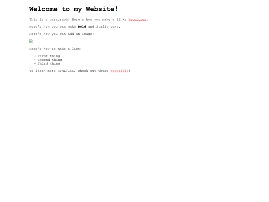 links screenshot