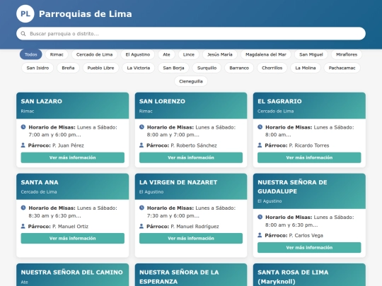 parroquiasdelima screenshot