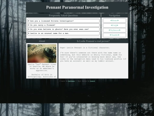 FAQ screenshot