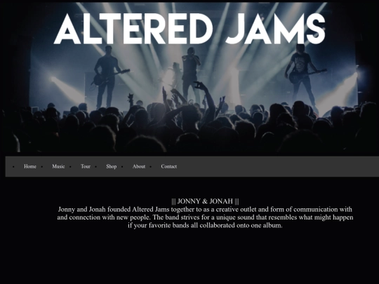 band.html/About screenshot