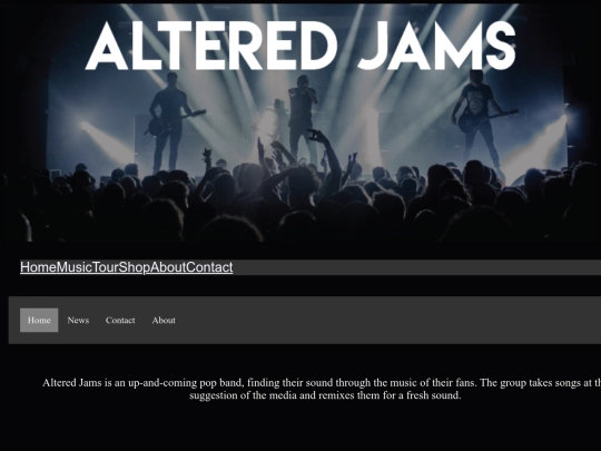 band.html/BandWebsite copy screenshot