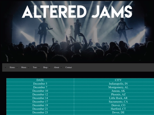 band.html/Tour screenshot
