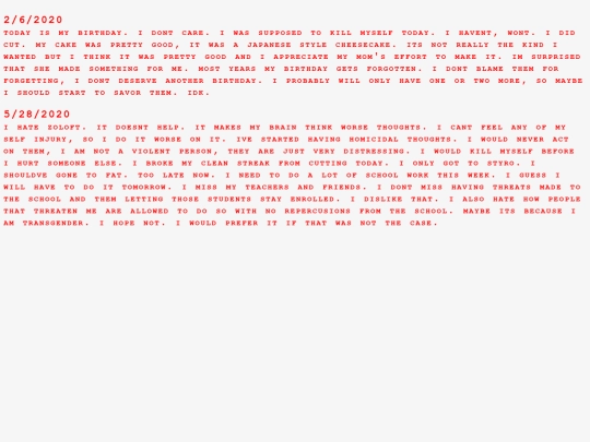 entries screenshot