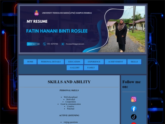 SKILLS screenshot