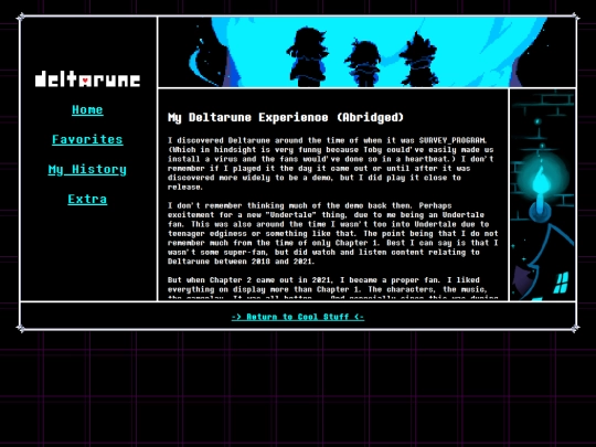 COOL STUFF/Deltarune/history screenshot