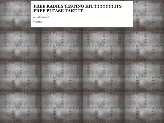 rabiesTest screenshot