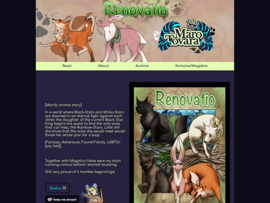 comic/renovatio/about screenshot
