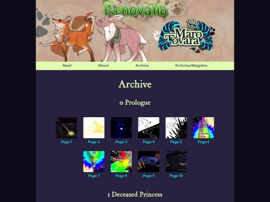 comic/renovatio/archive screenshot