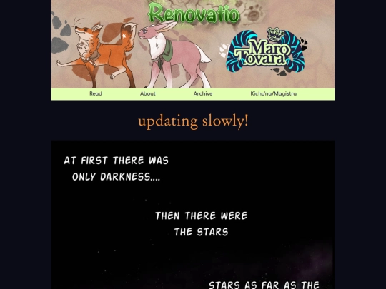 comic/renovatio screenshot