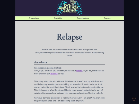 pages/relapse screenshot