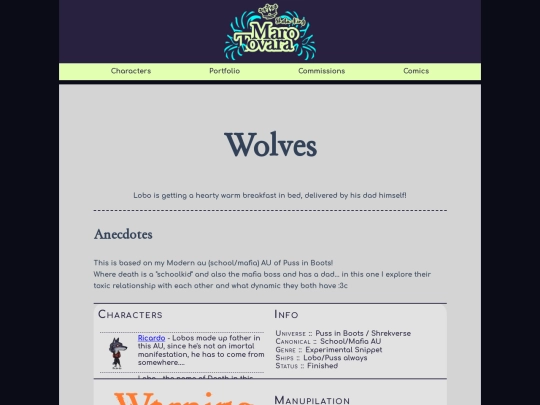 pages/wolvestry screenshot
