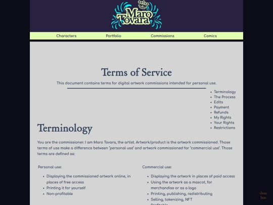 tos screenshot