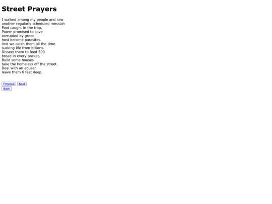Scraps/StreetPrayers screenshot