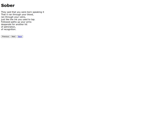 Scraps/sober screenshot