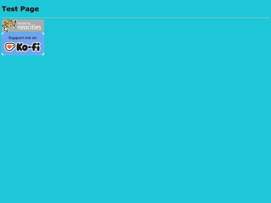 test screenshot