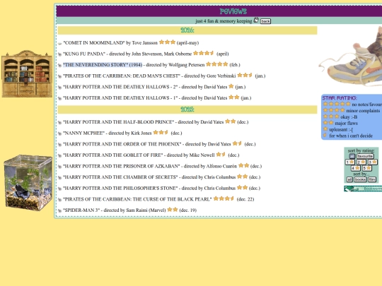 journal/reviews screenshot